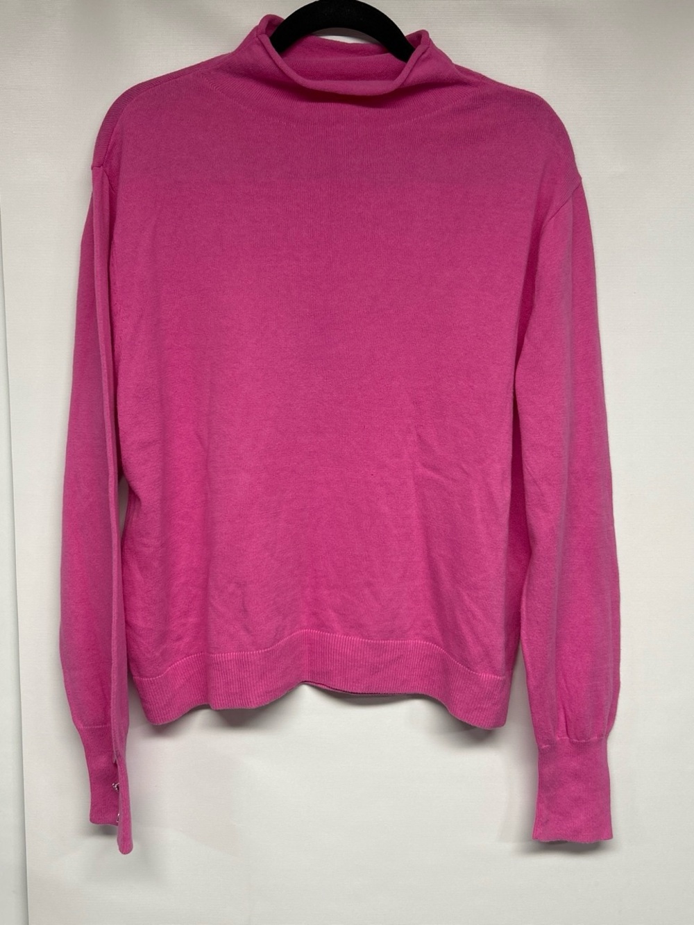 Maison Jules Bright Pink Turtleneck Sweater